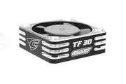 Team Corally C-53110-2 Black and Sliver Ultra High Speed 30mm Cooling Fan TF-30 w/BEC Connector