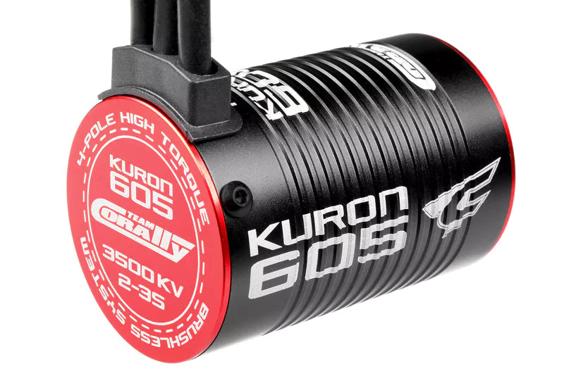 Team Corally C-54050 Kuron 605-4 Pole 3500kV Sensorless Brushless Motor XP Versions