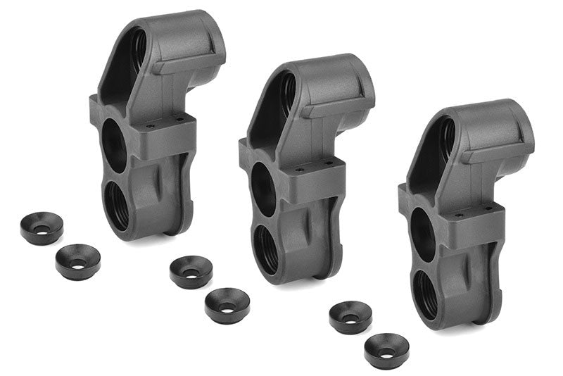Team Corally C-S00180-915 Front Composite HD Heavy Duty Steering Blocks with Pillow Ball Cup