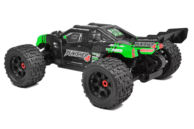 Team Corally COR00292-G  Punisher 4S Monster Truck RTR Version - Green