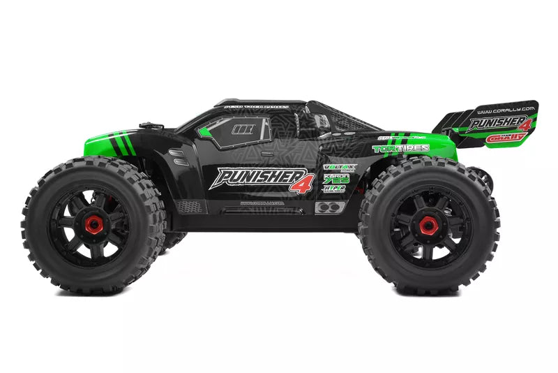 Team Corally COR00292-G  Punisher 4S Monster Truck RTR Version - Green