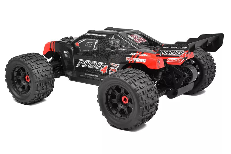 Team Corally COR00292-R  Punisher 4S Monster Truck RTR Version - Red