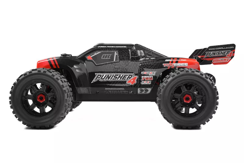 Team Corally COR00292-R  Punisher 4S Monster Truck RTR Version - Red