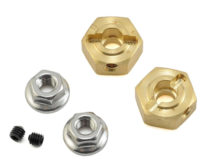 Team KNK (12X6BRA) 12mm Brass Wheel Hex with 6mm Offset (1 Pair)