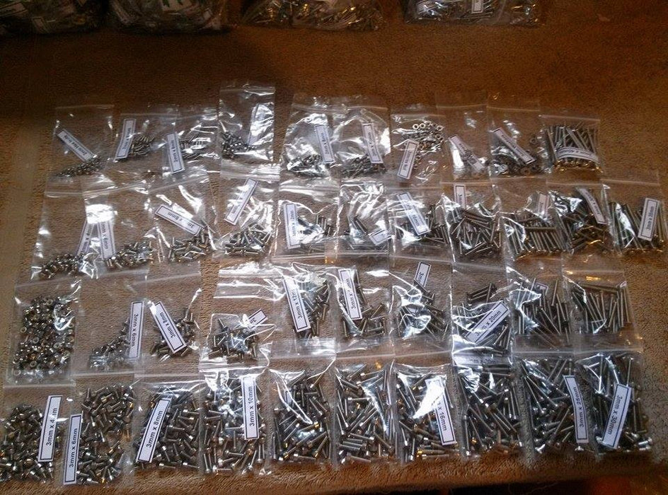 Team KNK (1500MB) Mega Bag Stainless Hardware Kit (1500 Pack)