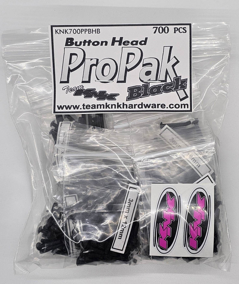 Team KNK (700PPBHB) Button Head Pro Pak Black Oxide Hardware Kit (700 Pack)