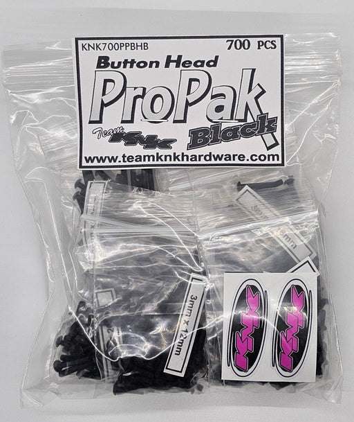 Team KNK (700PPBHB) Button Head Pro Pak Black Oxide Hardware Kit (700 Pack)