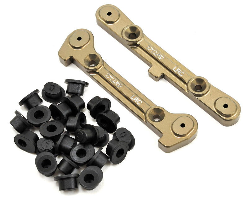 Team Losi Racing TLR244028 LRC Adjustable Rear Hinge Pin Brace Set with Inserts for 8IGHT 4.0/E4.0