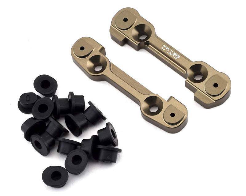 Team Losi Racing TLR244049 Adjustable Front Hinge Pin Brace Set with Inserts for 8IGHT-X