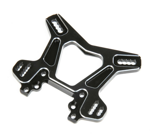 Team Losi Racing TLR244063 Black Aluminum Front Shock Tower for 8IGHT-X/XE