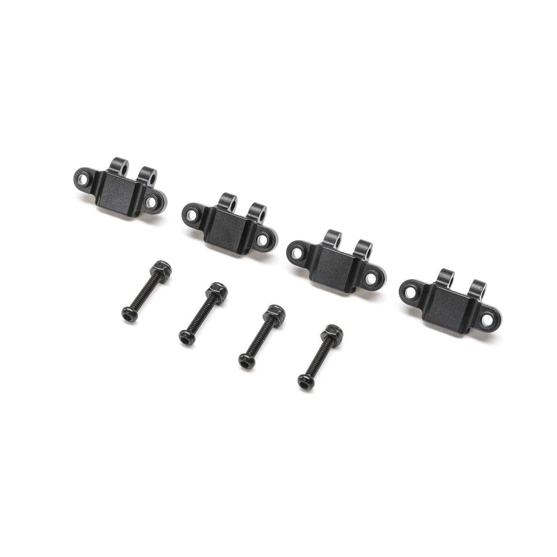 Team Losi Racing TLR314009 TLR TUNED Black Aluminum Lower Shock Mount