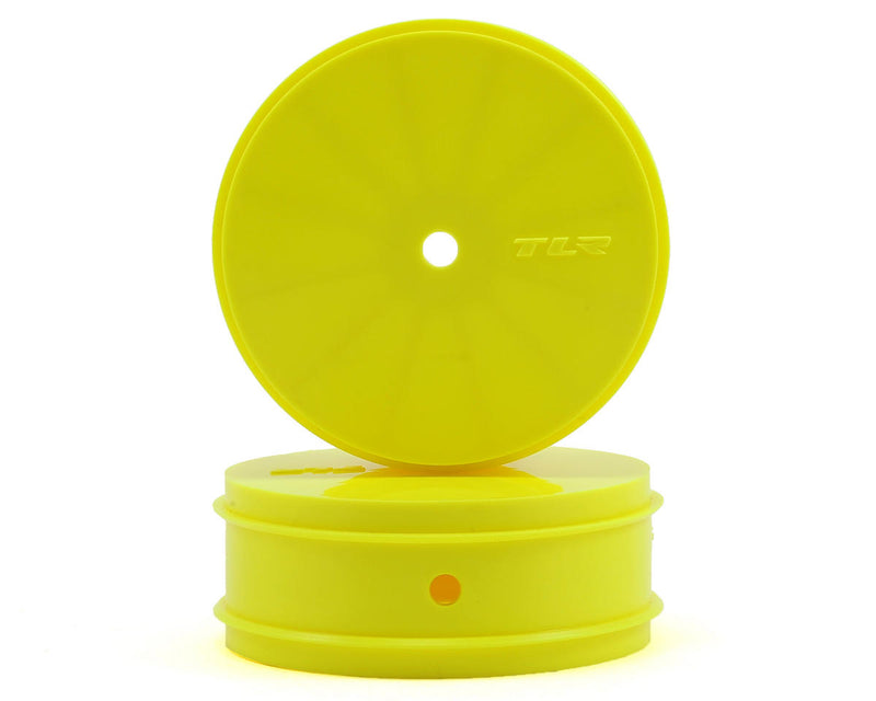 Team Losi Racing TLR43012 Yellow 61mm Front Buggy Wheels for 22 3.0 (1 Pair)