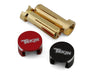 Tekin Aluminum XL Heatsink Bullet Plugs w/5mm Bullets (Black/Red)