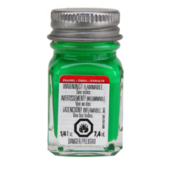 Testors 1174TT Enamel Paint 1/4oz, Green Fluorescent
