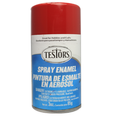Testors 1204T Enamel Spray Paint 3oz Dark Red