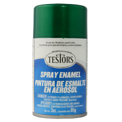 Testors 1/4 Oz Green Metal Flake Enamel Paint - Model & Hobby Craft