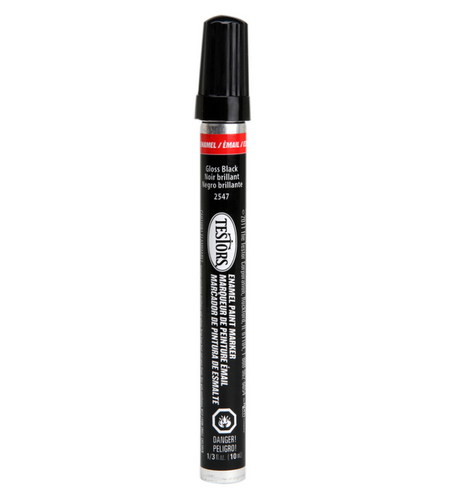 Testors 2547 Bulk Enamel Paint Marker, Gloss Black