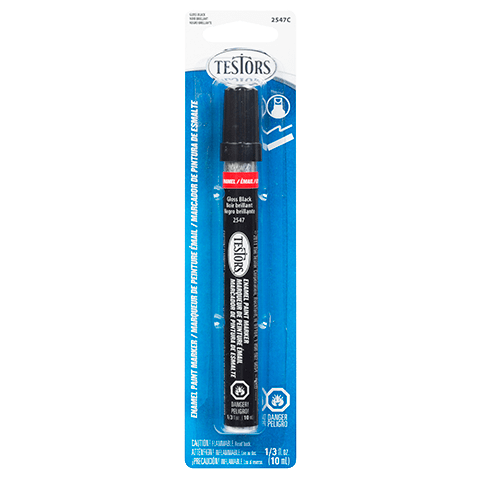 Testors 2547C Enamel Paint Marker, Black