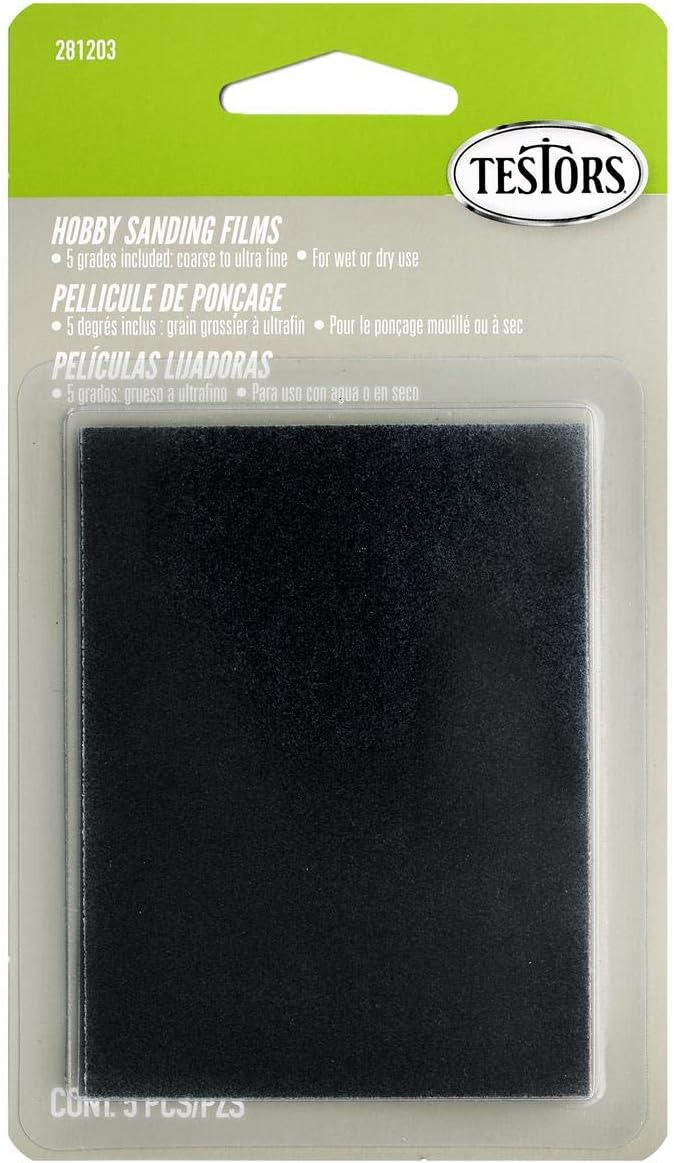 Testors 281203 (8802MT) Sandpaper - 5 Grits