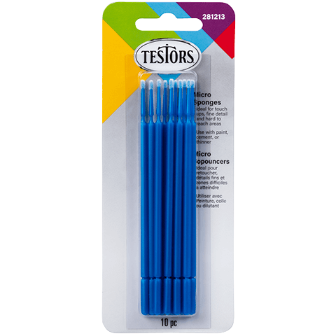 Testors 281213 Micro Sponge Brush Set (10 Pack)