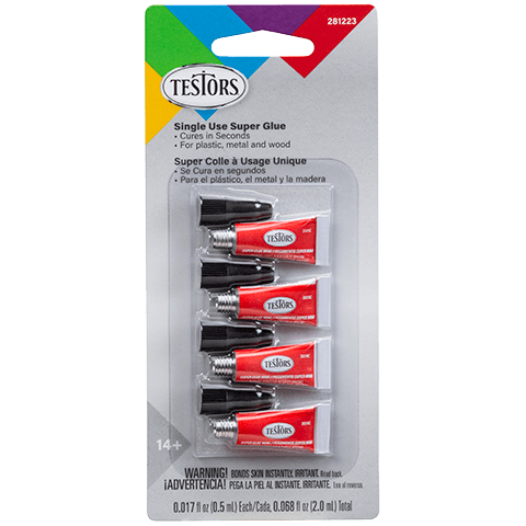 Testors 281223 (3519C) Mini Super Glue (4 Pack)