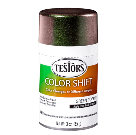 Testors 340911 Colorshift Green Copper Spray Paint 3oz