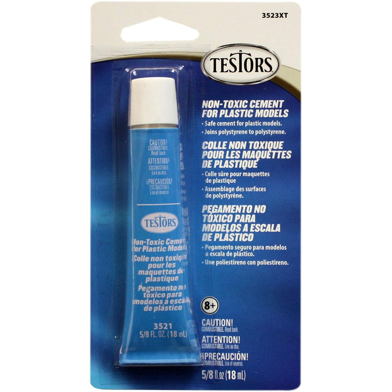 Testors 3523XT Non-Toxic Plastic Cement, 5/8 oz
