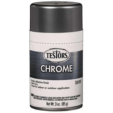 Testors 352617 Chrome Lacquer Spray Paint 3oz