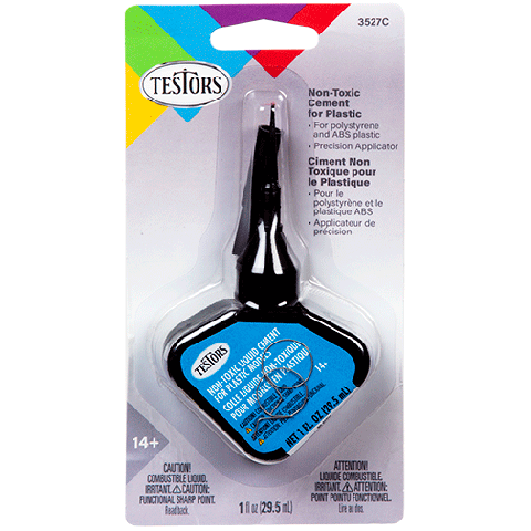 Testors 3527C Non-Toxic Cement with Applicator, 1oz