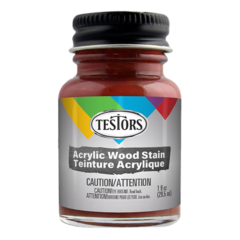 Testors 79406 CreateFX Acrylic Paint Wash Mahogany 1 oz