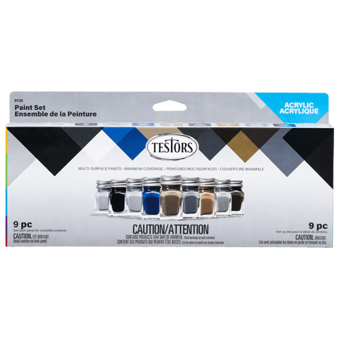 Testors 9136 AirAcrylic Craft Paint Spray Acrylic Paint Set