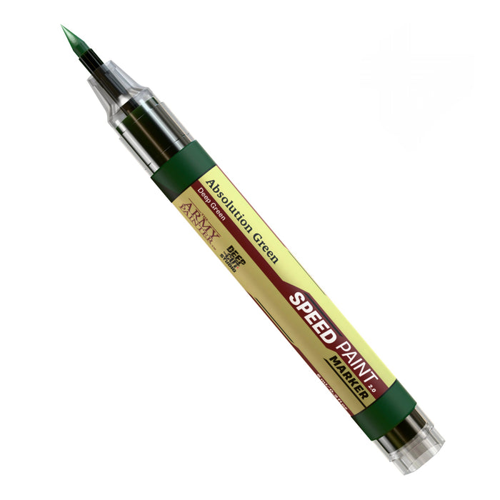 The Army Painter SM1000P Speedpaint 2.0 Felt-Tech Tip Paint Marker - Absolution Green
