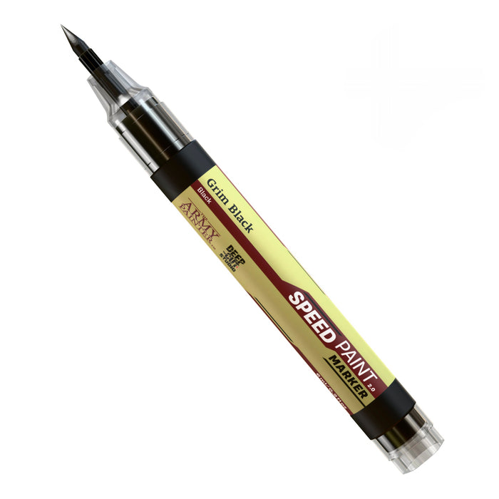 The Army Painter SM1020P Speedpaint 2.0 Felt-Tech Tip Paint Marker - Grim Black