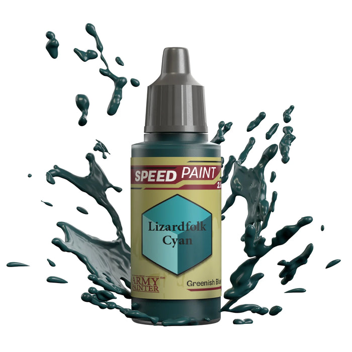 The Army Painter WP2082P Speedpaint: Lizardfolk Cyan Acrylic 18ml Bottle