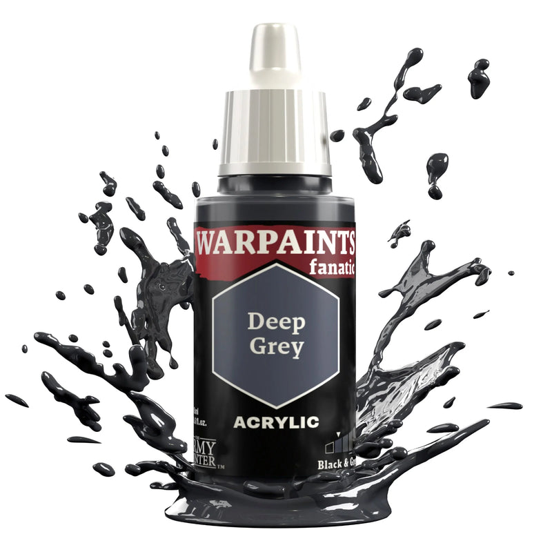 The Army Painter WP3002P Warpaints Fanatic: Deep Grey Acrylic 18ml Bottle