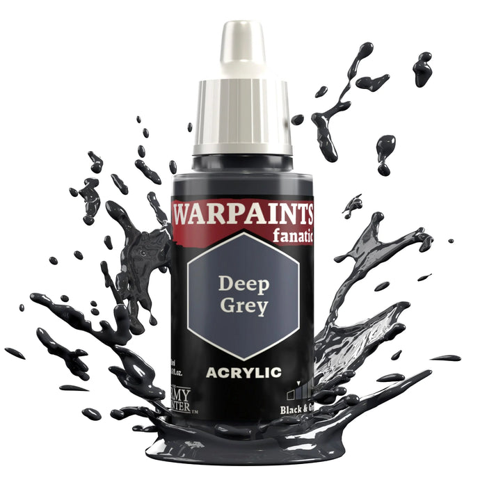 The Army Painter WP3002P Warpaints Fanatic: Deep Grey Acrylic 18ml Bottle