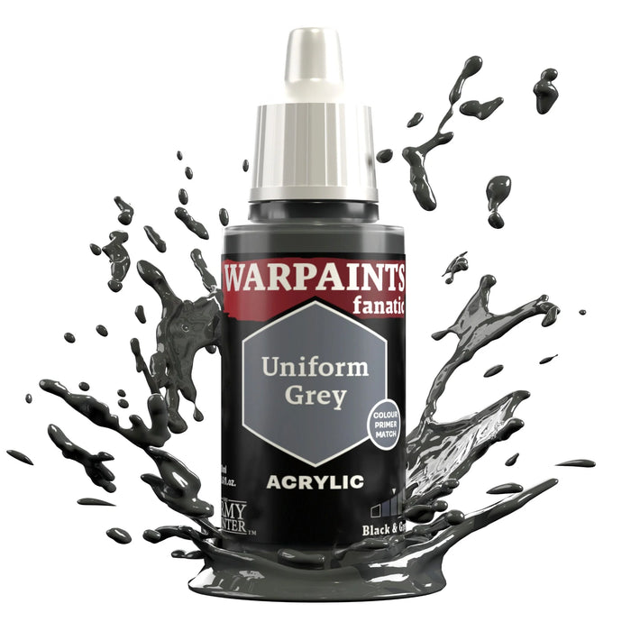 The Army Painter WP3003P Warpaints Fanatic: Uniform Grey Acrylic 18ml Bottle