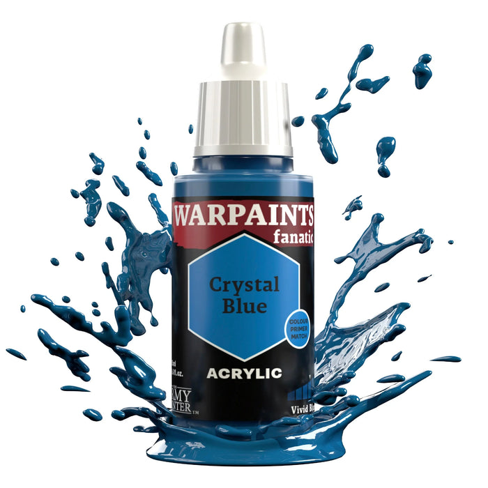 The Army Painter WP3028P Warpaints Fanatic: Crystal Blue Acrylic 18ml Bottle
