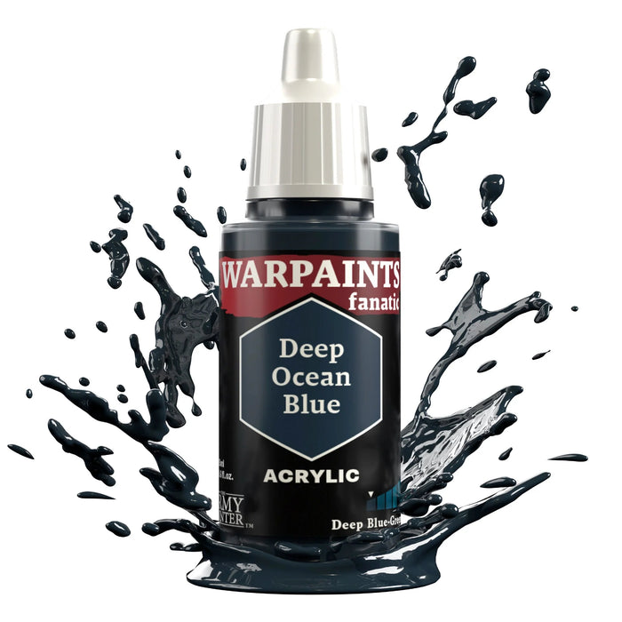 The Army Painter WP3031P Warpaints Fanatic: Deep Ocean Blue Acrylic 18ml Bottle