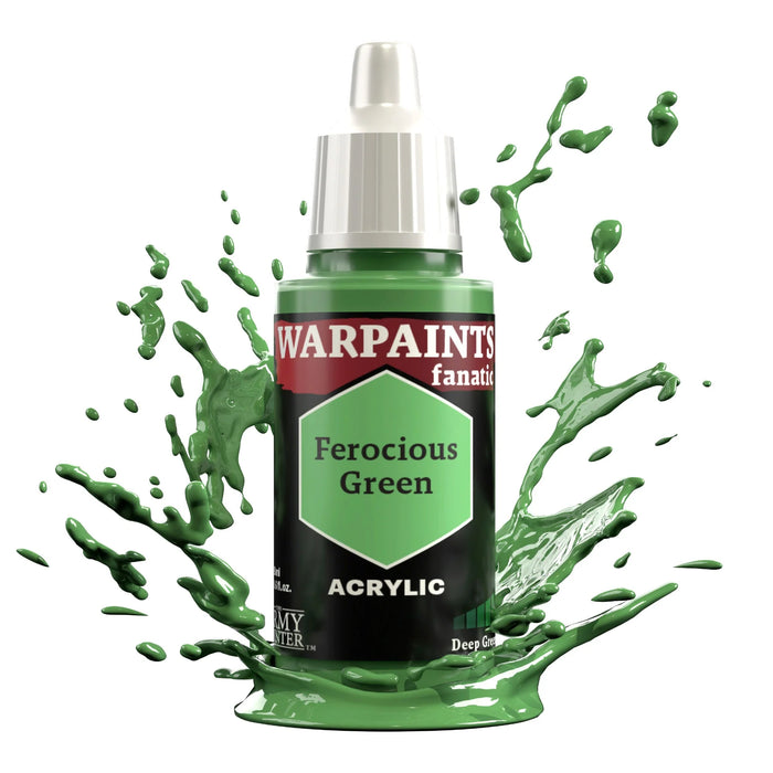 The Army Painter WP3054P Warpaints Fanatic: Ferocious Green Acrylic 18ml Bottle