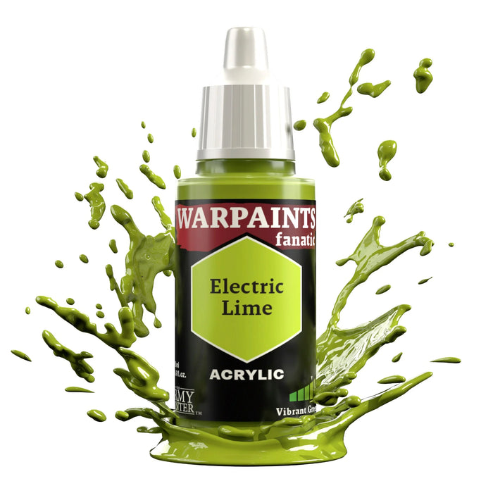 The Army Painter WP3058P Warpaints Fanatic: Electric Lime Acrylic 18ml Bottle