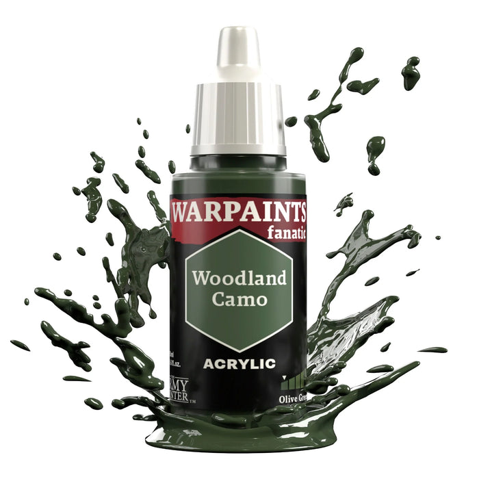 The Army Painter WP3067P Warpaints Fanatic: Woodland Camo Acrylic 18ml Bottle