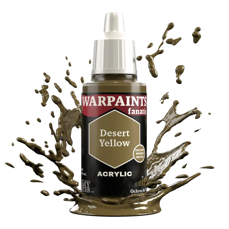 The Army Painter WP3081P Warpaints Fanatic: Desert Yellow Acrylic 18ml Bottle