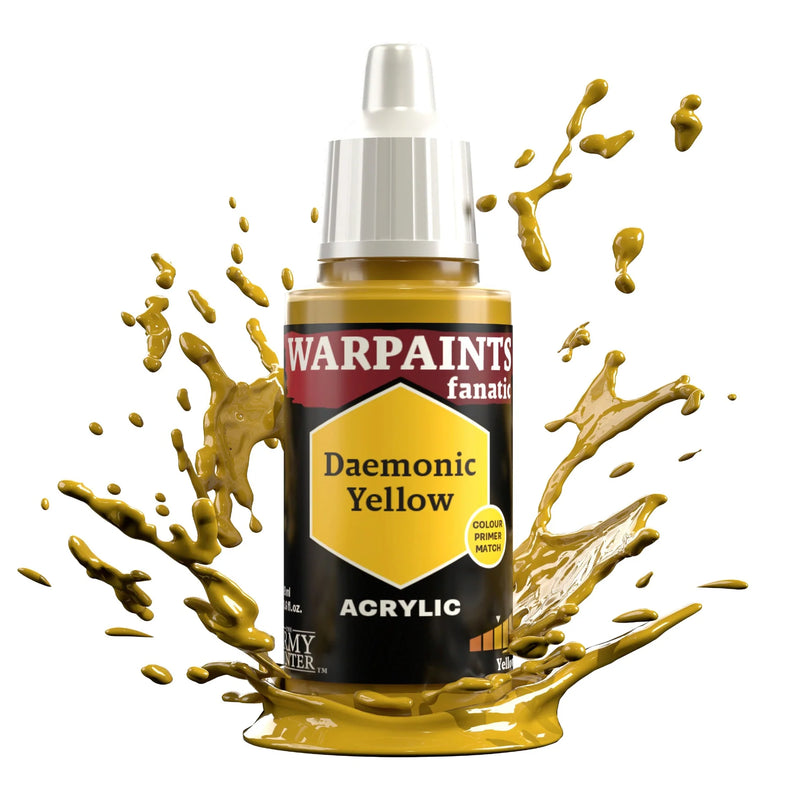 The Army Painter WP3093P Warpaints Fanatic: Daemonic Yellow Acrylic 18ml Bottle