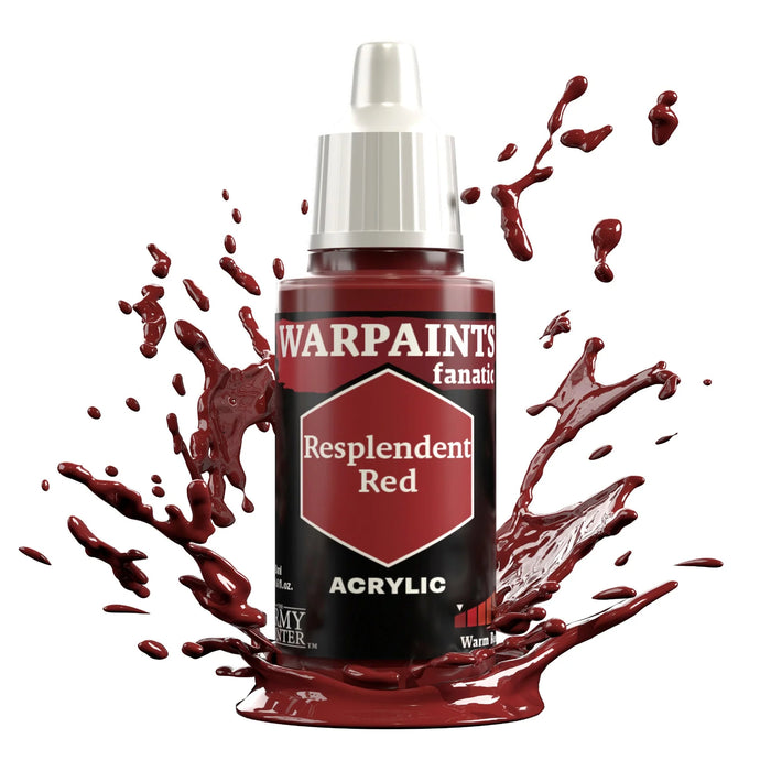 The Army Painter WP3103P Warpaints Fanatic: Resplendent Red Acrylic 18ml Bottle