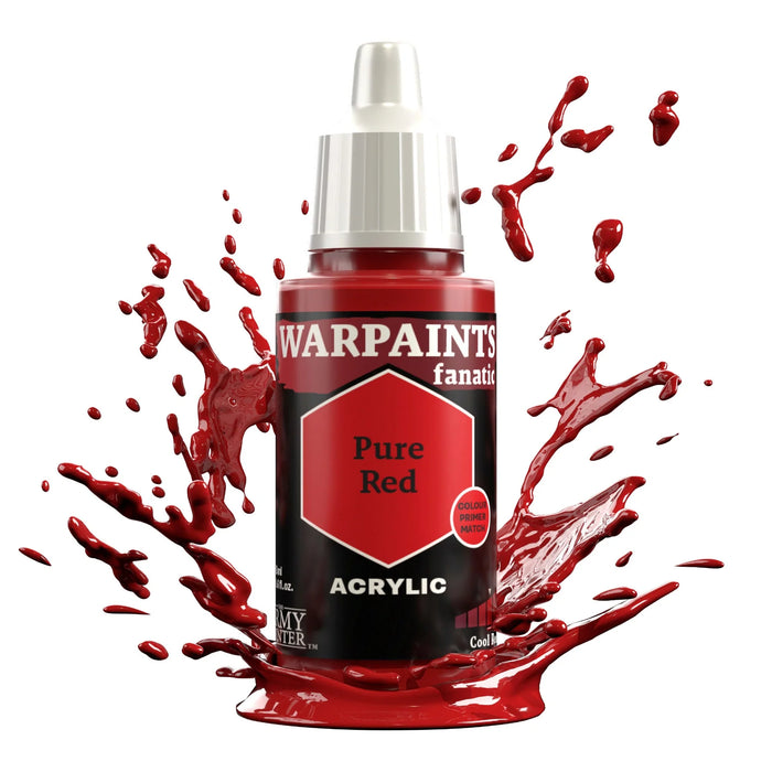 The Army Painter WP3118P Warpaints Fanatic: Pure Red Acrylic 18ml Bottle
