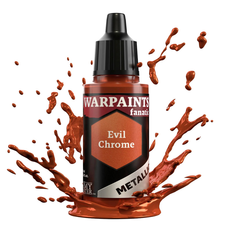 The Army Painter WP3185P Warpaints Fanatic: Metallic Evil Chrome Acrylic 18ml Bottle