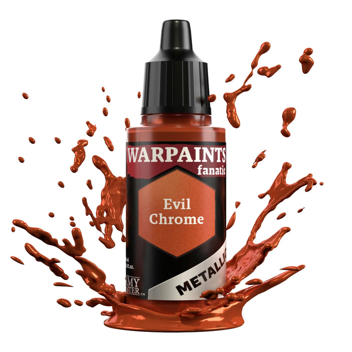 The Army Painter WP3185P Warpaints Fanatic: Metallic Evil Chrome Acrylic 18ml Bottle