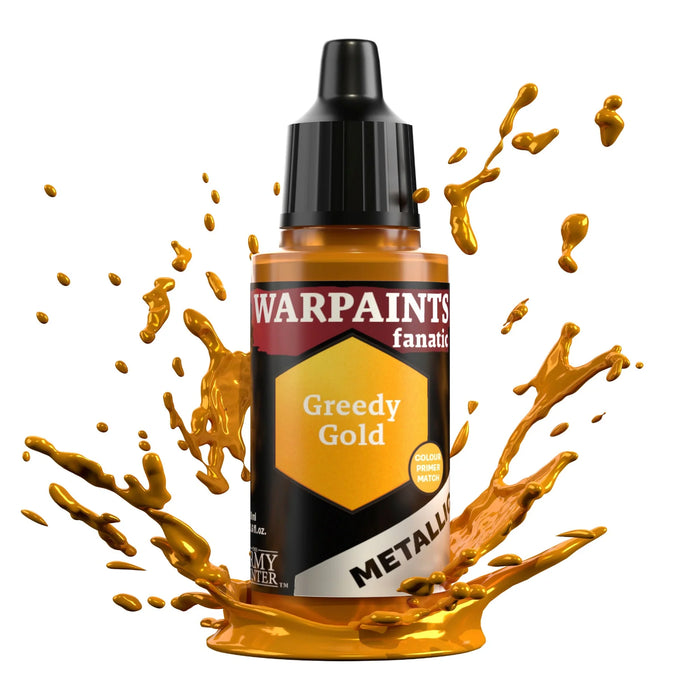 The Army Painter WP3188P Warpaints Fanatic: Metallic Greedy Gold Acrylic 18ml Bottle