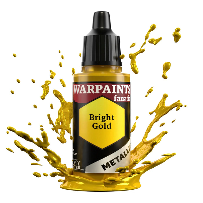 The Army Painter WP3189P Warpaints Fanatic: Metallic Bright Gold Acrylic 18ml Bottle
